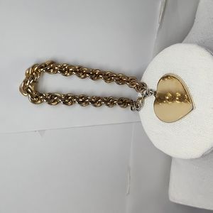 Bracelet Gold Tone Heart